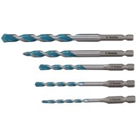 Makita - sada vrtáků TCT se stopkou 1/4" multimateriál 12 sad E-25432 v displeji STOP E-25373