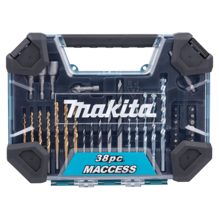 Makita - sada vrtáků a příslušenství 38 ks v plastovém kufru =old D-36980 E-22573