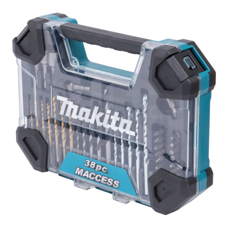 Makita - sada vrtáků a příslušenství 38 ks v plastovém kufru =old D-36980 E-22573