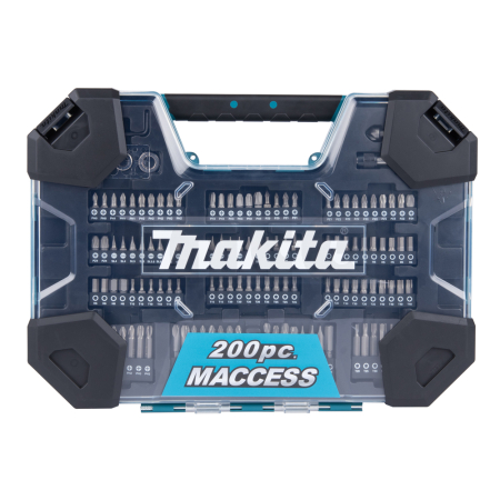 Makita - sada vrtáků a příslušenství 200 ks v plastovém kufru=oldD-37194 E-22610