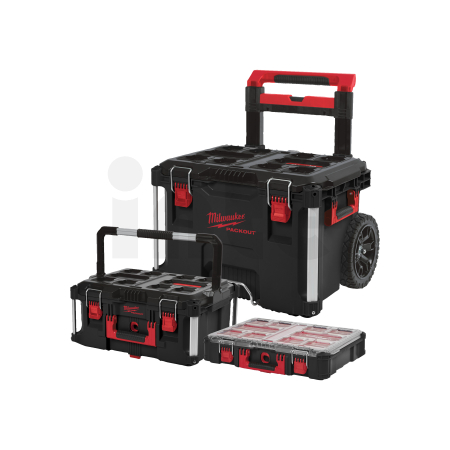 MILWAUKEE PACKOUT™ Sada vozíku, boxu a organizéru 4932499041