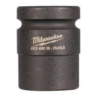 MILWAUKEE Železniční průmyslová hlavice 21 x 24,5 mm -1 ks 4932499128