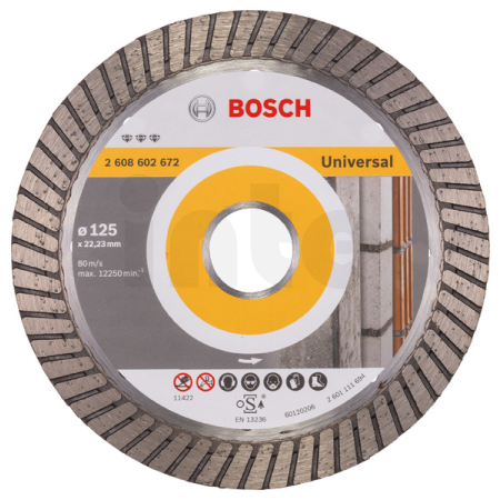 BOSCH Diamantový dělicí kotouč Best for Universal Turbo 2608602672