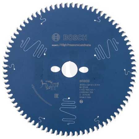 BOSCH Pilový kotouč Expert for High Pressure Laminate 250 × 30-80 2608644358