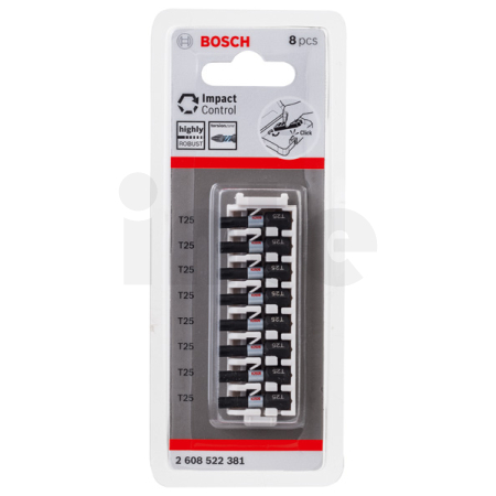 BOSCH Bit PRO Torx Impact, T25, 25 mm, 8 ks 2608522381