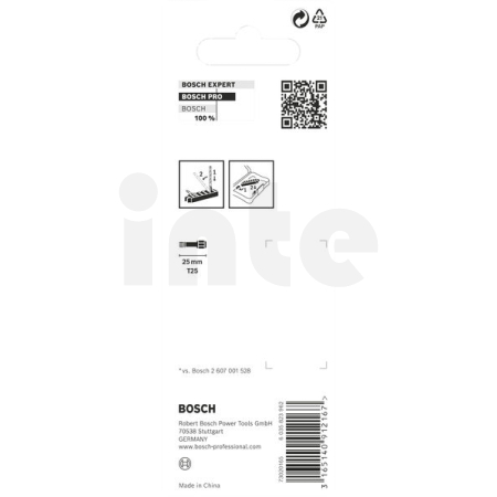 BOSCH Bit PRO Torx Impact, T25, 25 mm, 8 ks 2608522381
