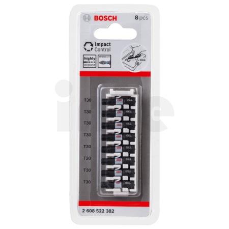 BOSCH Bit PRO Torx Impact, T30, 25 mm, 8 ks 2608522382