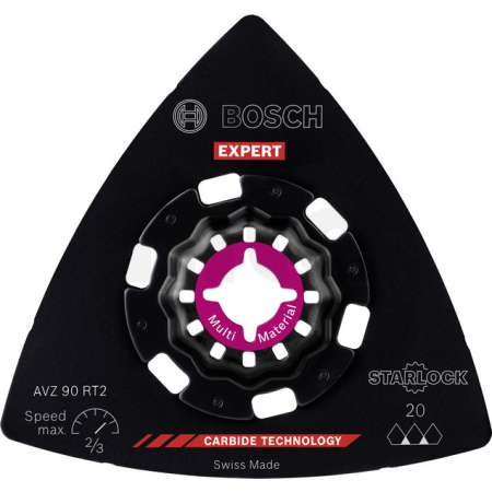 BOSCH Brusné desky pro oscilační nářadí EXPERT AVZ 90 RT2, 10 ks 2608900046