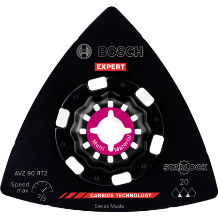 BOSCH Brusné desky pro oscilační nářadí EXPERT AVZ 90 RT2, 10 ks 2608900046