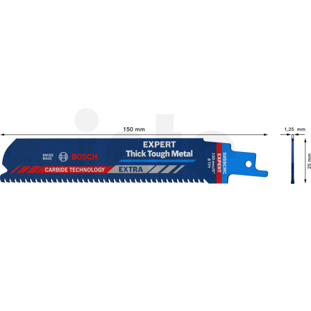 BOSCH List do pily ocasky S 955 CHC EXPERT Thick Tough Metal, 3 ks 2608900366