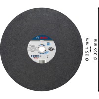 BOSCH Řezací kotouč PRO Metal, 355 × 2,8 × 25,4 mm 2608601238