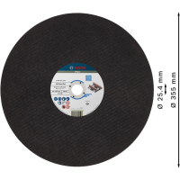 BOSCH Řezací kotouč PRO Rail, 355 × 4 × 25,4 mm 2608601339