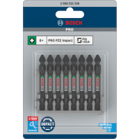 BOSCH Oboustranný bit PRO Impact pro Pick and Click, PZ2, 65 mm, 8 ks 2608522338