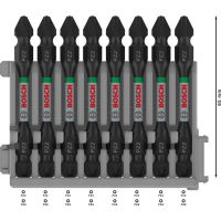 BOSCH Oboustranný bit PRO Impact pro Pick and Click, PZ2, 65 mm, 8 ks 2608522338