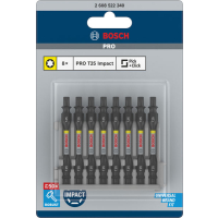 BOSCH Oboustranný bit PRO Impact pro Pick and Click, T25, 65 mm, 8 ks 2608522340