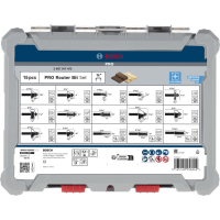 BOSCH Smíšená sada fréz PRO, stopka ¼″, 15 ks 2607017473