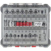 BOSCH Smíšená sada fréz PRO, stopka ¼″, 30 ks 2607017476