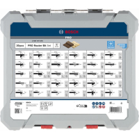 BOSCH Smíšená sada fréz PRO, stopka ¼″, 30 ks 2607017476