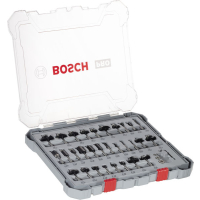 BOSCH Smíšená sada fréz PRO, stopka ¼″, 30 ks 2607017476