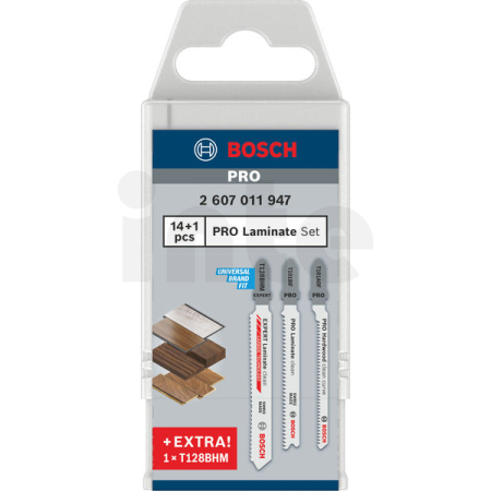 BOSCH Sada PRO Laminate, 15 ks 2607011947