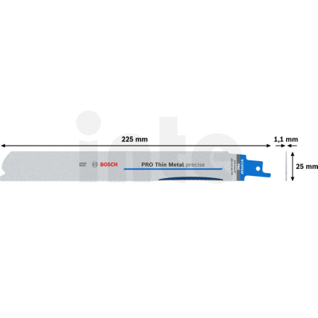 BOSCH List PRO Thin Metal precise S1137EAF 1,1 × 25 × 225 mm, 5 ks 2608658989