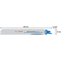 BOSCH List PRO Thin Metal precise S1137EAF 1,1 × 25 × 225 mm, 5 ks 2608658989