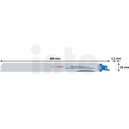BOSCH List PRO Thin Metal precise S1237EAF 1,1 × 25 × 300 mm, 5 ks 2608658990