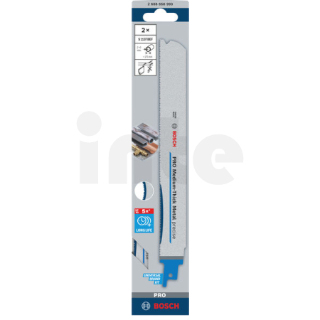 BOSCH List PRO Medium-Thick Metal precise S1137BEF 1,1 × 25 × 225 mm, 2 ks 2608658993