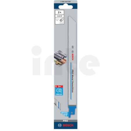 BOSCH List PRO Metal Demolition S1125VF 1,25 × 19 × 225 mm, 2 ks 2608659001