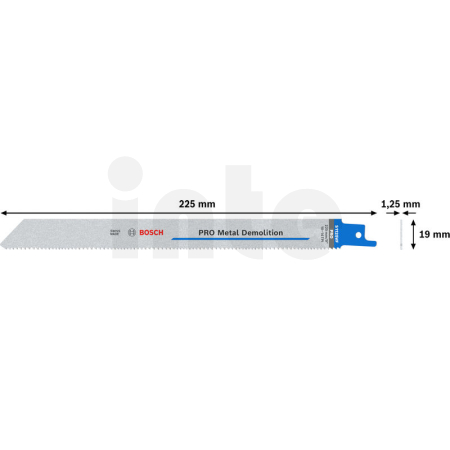 BOSCH List PRO Metal Demolition S1125VF 1,25 × 19 × 225 mm, 2 ks 2608659001