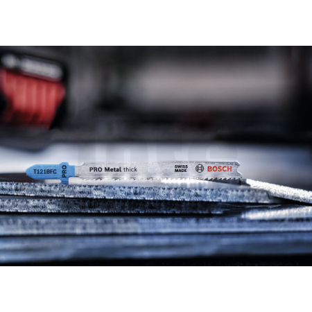 BOSCH Pilový plátek PRO Metal thick T121BFC pro přímočaré pily, 92 mm, 2 ks 2608655096