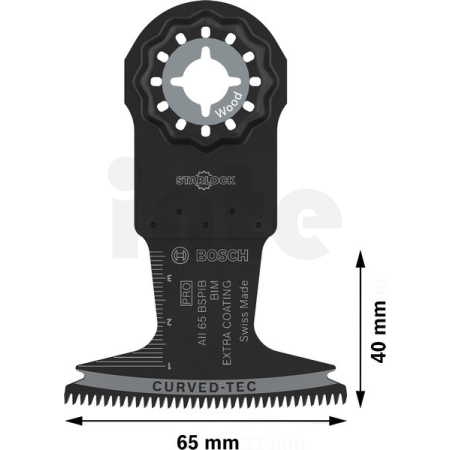 BOSCH Ponorný pilový list PRO AII 65 BSPIB, 65 × 40 mm, 5 ks 2608669083
