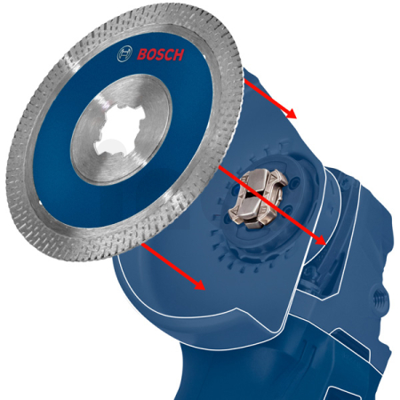 BOSCH Diamantový řezací kotouč EXPERT MultiMaterial X-LOCK 125 × 22,23 × 2,4 × 12 mm 2608901597