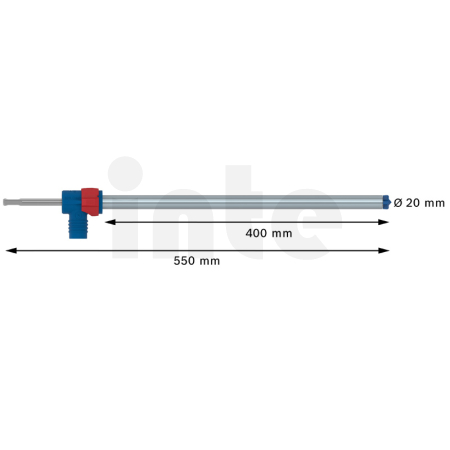 BOSCH Set vrtáku s odsáváním do betonu EXPERT SDS Clean plus-8X, 20 × 400 × 550 mm 2608901619