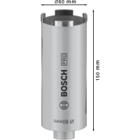 BOSCH Diamantová vrtací korunka pro vrtání za sucha G 1/2" 2608587320