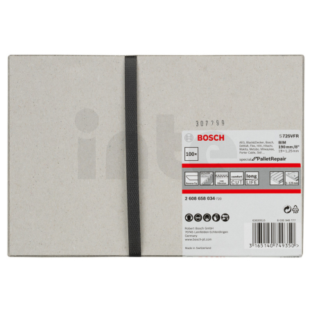 BOSCH List PRO Pallet Repair S725VFR 1,25 × 19 × 190 mm, 100 ks 2608658034