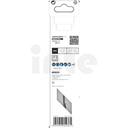 BOSCH List PRO Medium-Thick Metal precise S937BEF, 1,1 × 25 × 150 mm, 5 ks 2608658991