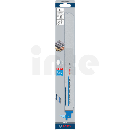 BOSCH List PRO Medium-Thick Metal precise S1237BEF 1,1 × 25 × 300 mm, 5 ks 2608658996
