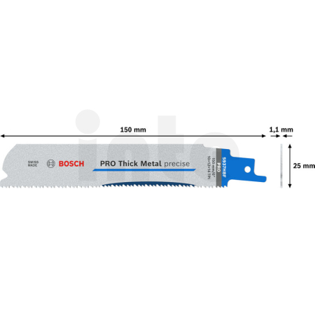 BOSCH List PRO Thick Metal precise S937HBF 1,1 × 25 × 150 mm, 5 ks 2608658997