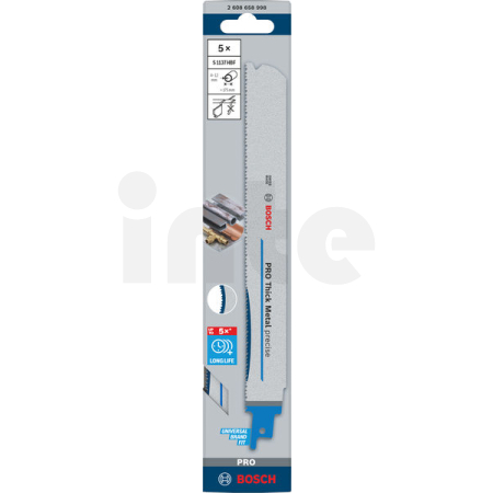 BOSCH List PRO Thick Metal precise S1137HBF 1,1 × 25 × 225 mm, 5 ks 2608658998