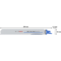 BOSCH List PRO Thick Metal precise S1137HBF 1,1 × 25 × 225 mm, 5 ks 2608658998
