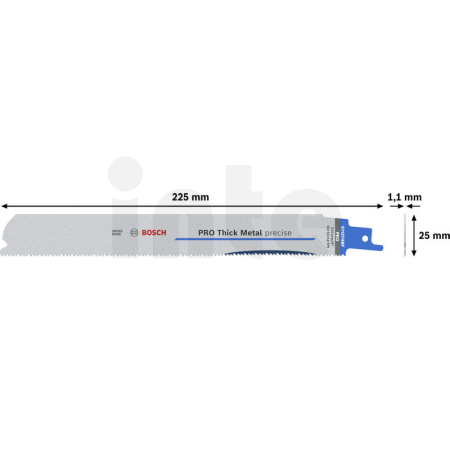 BOSCH List PRO Thick Metal precise S1137HBF 1,1 × 25 × 225 mm, 25 ks 2608658999