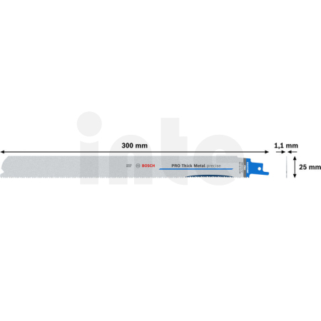 BOSCH List PRO Thick Metal precise S1237HBF 1,1 × 25 × 300 mm, 5 ks 2608659000