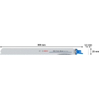 BOSCH List PRO Thick Metal precise S1237HBF 1,1 × 25 × 300 mm, 5 ks 2608659000