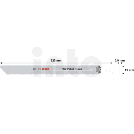 BOSCH List PRO Pallet Repair S1132VFR, 0,9 × 19 × 225 mm, 100 ks 2608659007