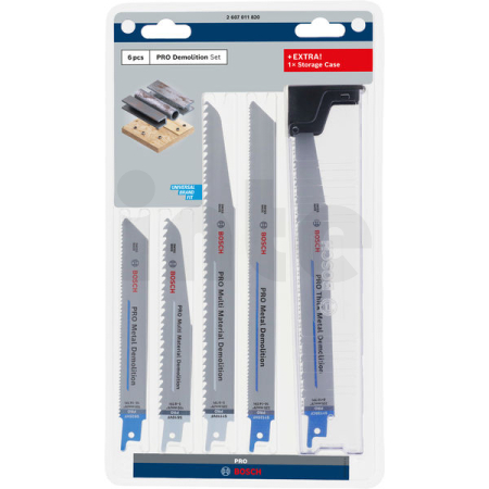 BOSCH Sada listů PRO Demolition, 6 ks 2607011820