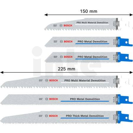 BOSCH Sada listů PRO Demolition, 6 ks 2607011820