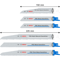 BOSCH Sada listů PRO Demolition, 6 ks 2607011820