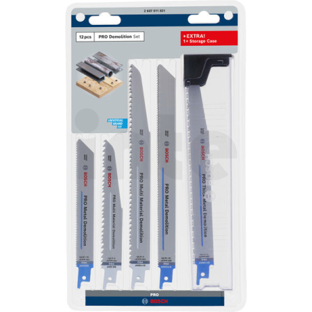 BOSCH Sada listů PRO Demolition, 12 ks 2607011821