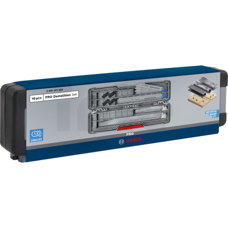 BOSCH Sada demoličních listů PRO Tough Box, 16 ks 2607011822